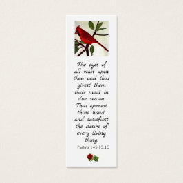 Écriture Citation de la Bible et Signet d'oiseaux 