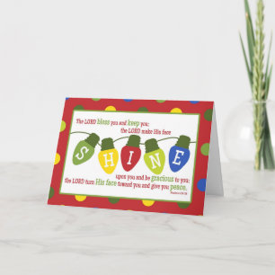 Écriture de Noël Verset carte de Noël