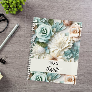 Écriture de nom des flores de crème verte Dusty