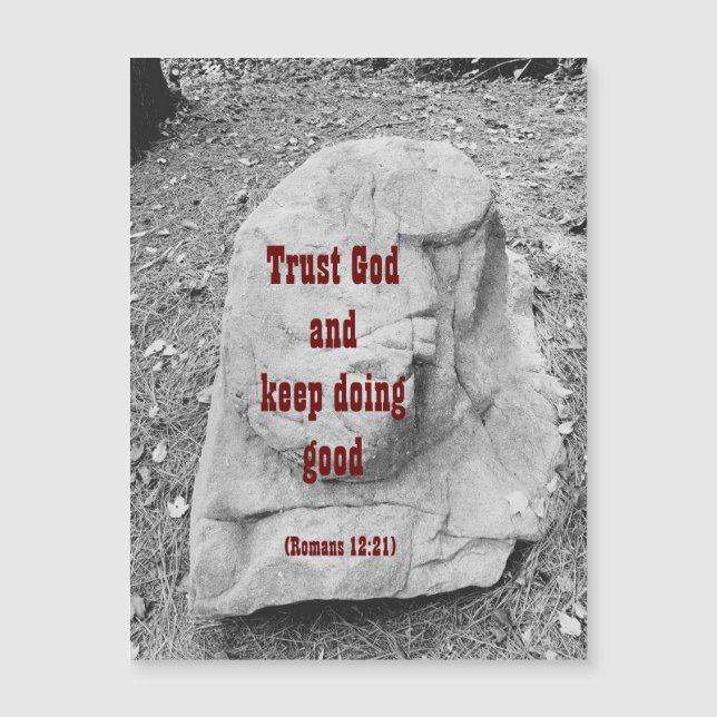 Écriture d'encouragement Carte magnétique de voeux (Devant)