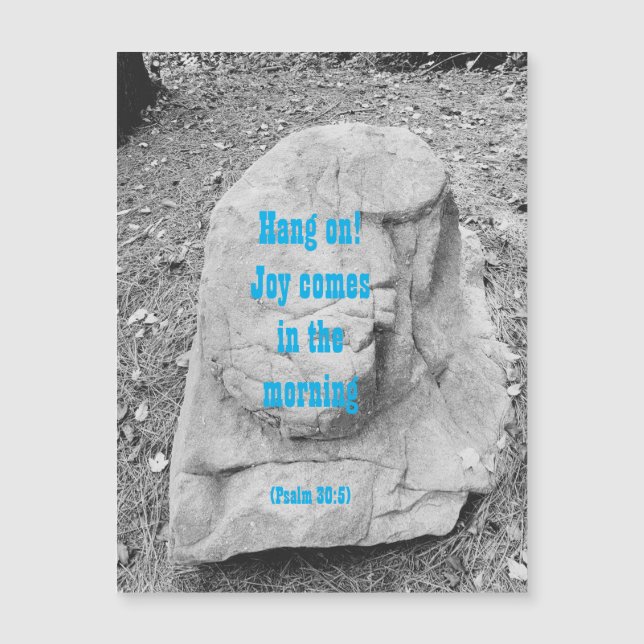 Écriture d'encouragement Carte magnétique de voeux (Devant)