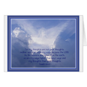 Écriture, Ésaïe 55:8,9, Mes voies sont supérieures