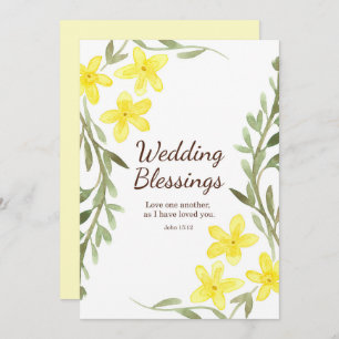 Écriture faire-part de mariage Jean 15 12 Chrétien