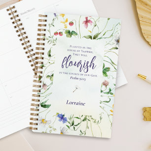 Écriture fleur sauvage aquarelle personnalisée