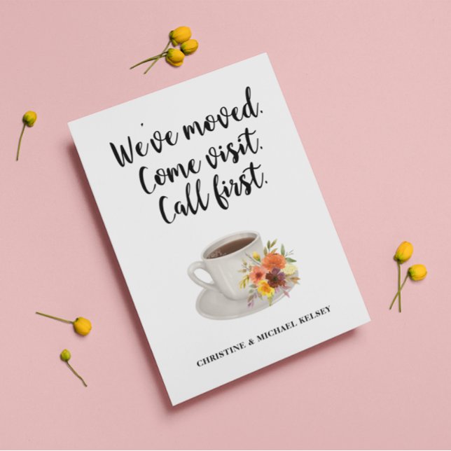 Écriture Nouvelle adresse résidentielle Faire-part (Créateur téléchargé)