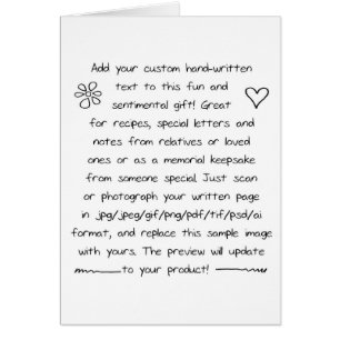 écriture personnalisée