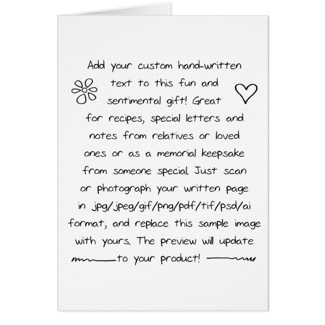 écriture personnalisée (Devant)