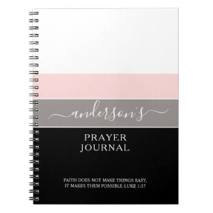 Écriture personnalisée Journal de prière simple