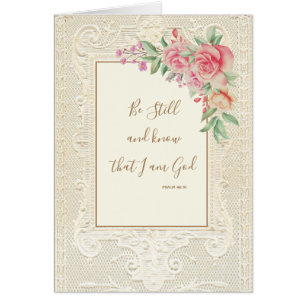 Écriture religieuse Verse Be Still and Know Psalm