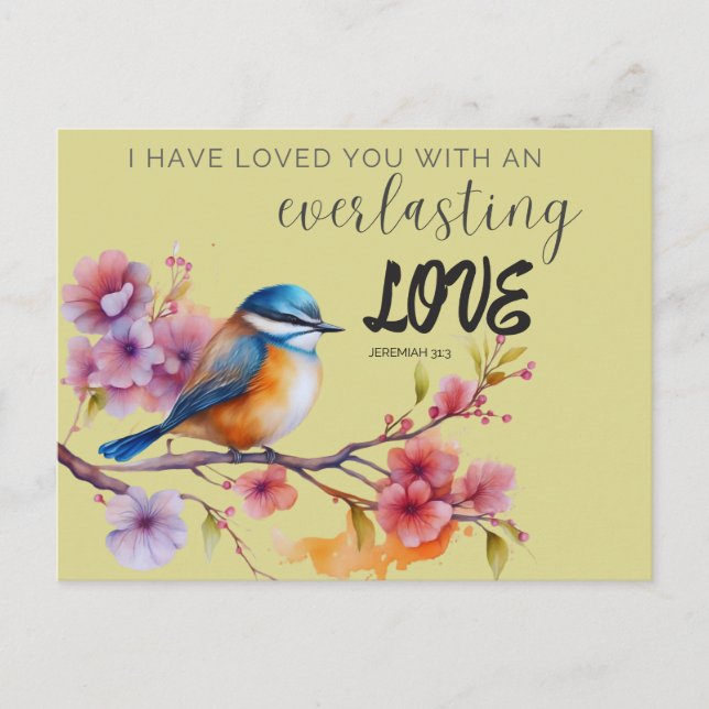 Écriture Salutation Carte postale Amour éternel (Devant)