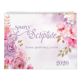 Écriture simple Calendrier floral