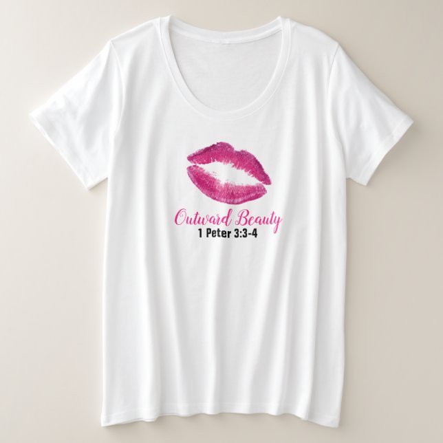 Écriture - T-shirt de base pour femmes de taille p (Design devant)