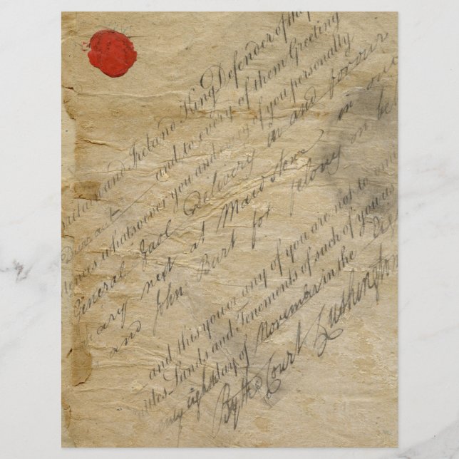 Écriture vintage papier scrapbook Ephemera (Devant)