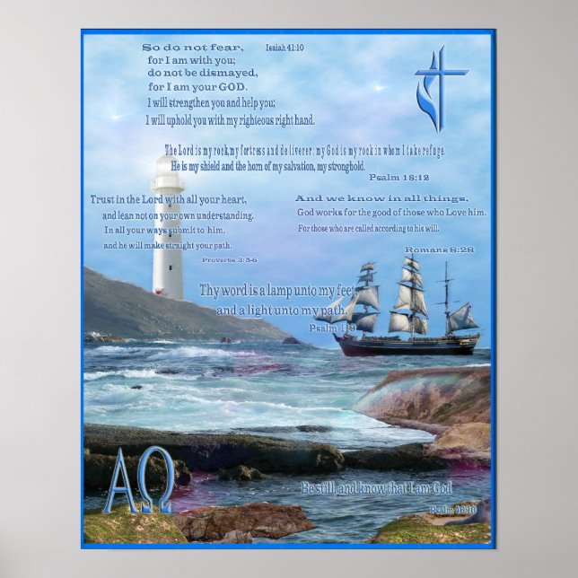 Écritures inspirantes affiche chrétienne (Devant)