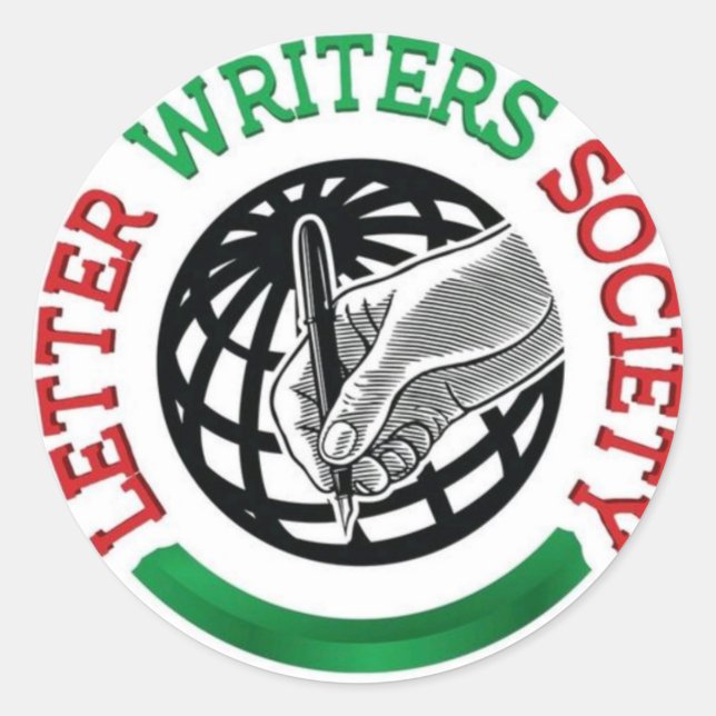 Écrivains de lettres Société Stickers Circulaire (Devant)