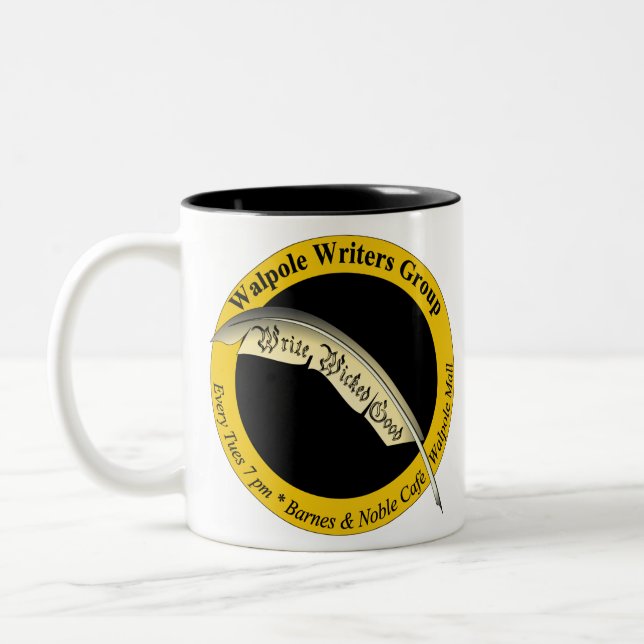 Écrivez la bonne tasse noire mauvaise de logo (Gauche)