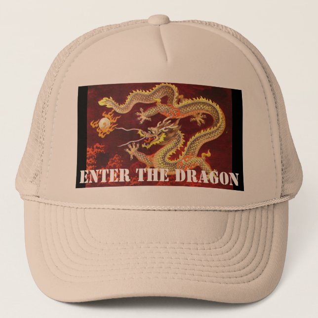 Écrivez la coutume chinoise de casquette de dragon (Devant)