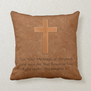 Écrivez VOS coussins de chrétien de croix de VER