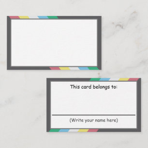 Écrivez votre propre carte de communication - Hand