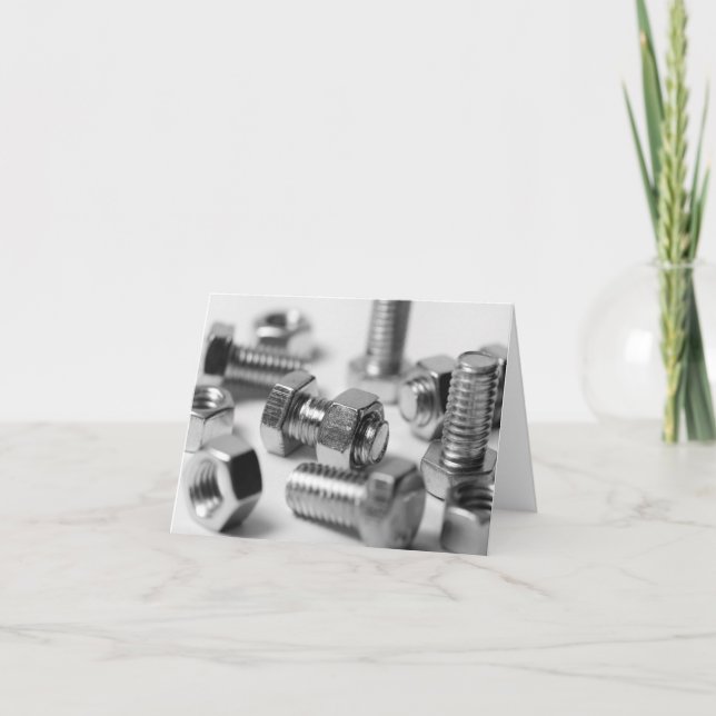 Écrous - et - carte de note de boulons (Devant)
