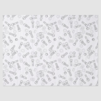 Écrous - et - papier de soie de soie de boulons