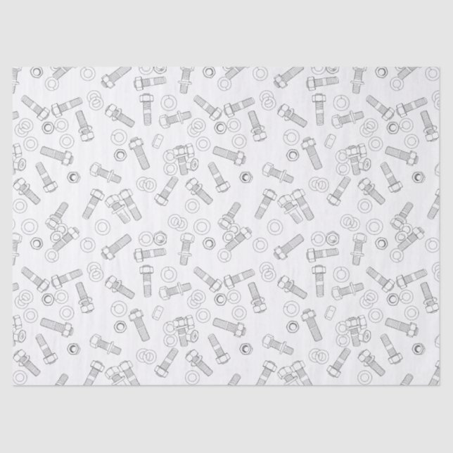 Écrous - et - papier de soie de soie de boulons (Recto)