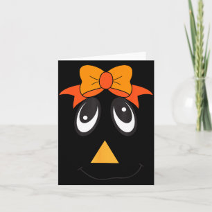 Ecrow-Gesichtsbogen Lustiger Thanksgiving Hallowee Karte