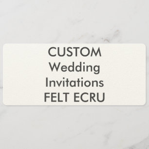 ECRU 110lb 9,25 po x 4 po Invitations de mariage