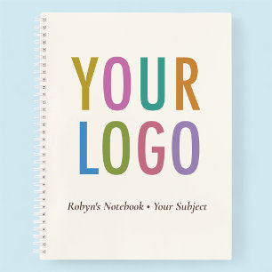 Ecru 8,5x11 individuelles Notizbuch mit Logo und N