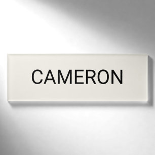 Ecru Acrylname Markierung Berufliches Abzeichen Ma Namenschild