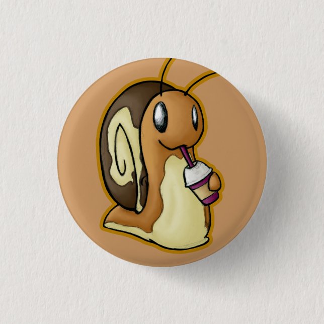 Ecru Knopf Button (Vorderseite)