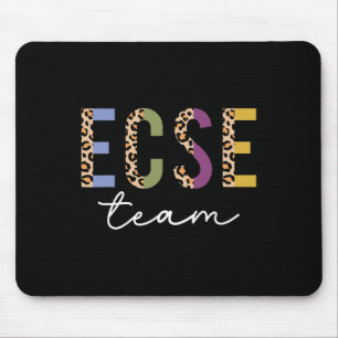Ecse Team Leopard Zurück zur Schule Niedliche Lehr Mousepad
