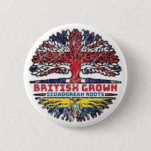 Ecuador Ecuadorian UK Vereinigtes Königreich Briti Button