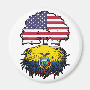 Ecuador Ecuadorianisch Amerikanisch USA Baum Wurze Magnet