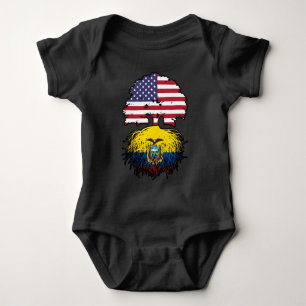 Ecuador Ecuadorianische amerikanische Tree Roots F Baby Strampler