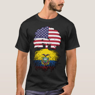 Ecuador Ecuadorianische amerikanische Tree Roots F T-Shirt