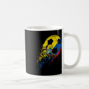 Ecuador Ecuadorianische Flagge Fußballspieler Kaffeetasse