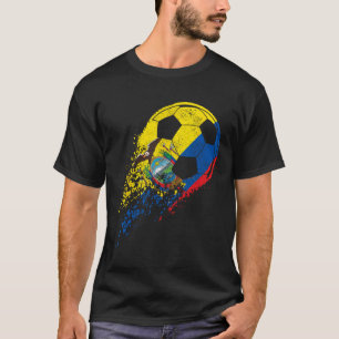 Ecuador Ecuadorianische Flagge Fußballspieler T-Shirt