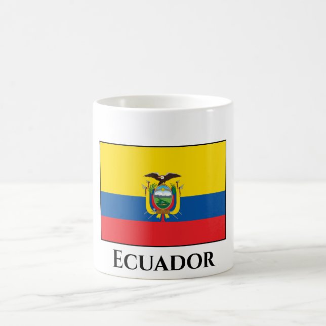 Ecuador (ecuadorianische Flagge) Kaffeetasse (Mittel)