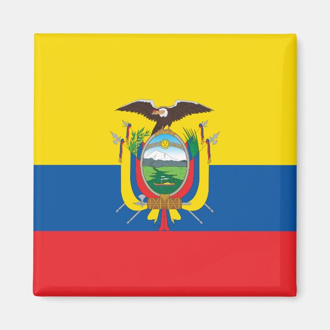 Ecuador (ecuadorianische Flagge) Magnet (Vorne)