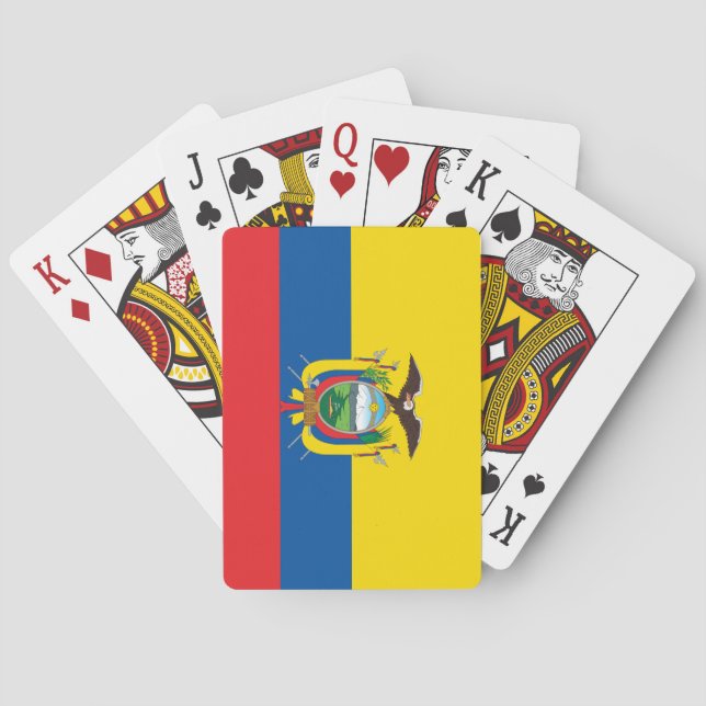 Ecuador (ecuadorianische Flagge) Spielkarten (Rückseite)