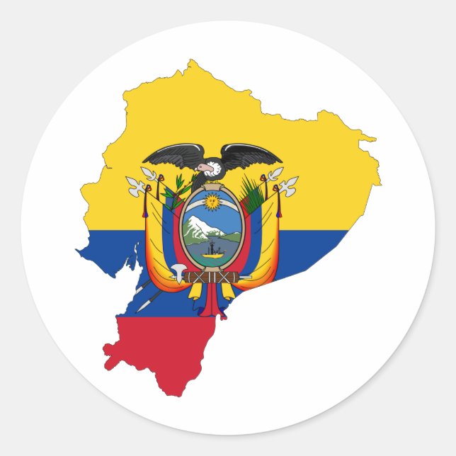 Ecuador EG Runder Aufkleber (Vorderseite)
