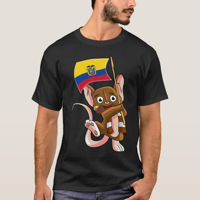 Ecuador Fan Mouse T-Shirt (Vorderseite)