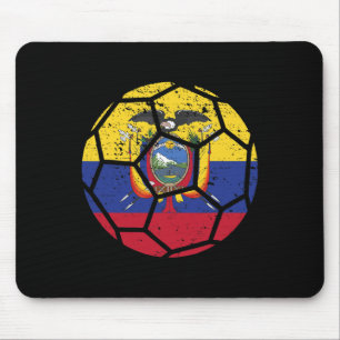 Ecuador-Fans Ecuador-Flagge Welt-Fußball-Trikot Fu Mousepad