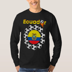 Ecuador Flag Football Teams Fußball Fan Fußball T-Shirt