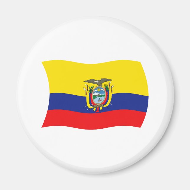 Ecuador Flag Magnet (Vorne)