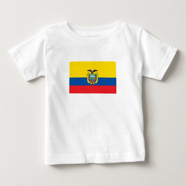 Ecuador-Flagge Baby T-shirt (Vorderseite)