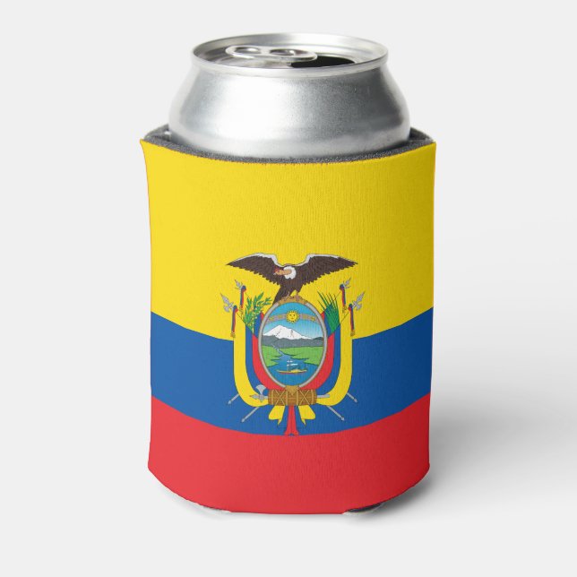 Ecuador-Flagge Dosenkühler (Kanne Rückseite)