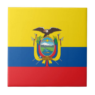 Ecuador-Flagge Fliese
