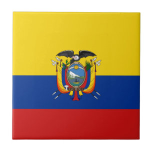 Ecuador-Flagge Keramikfliese